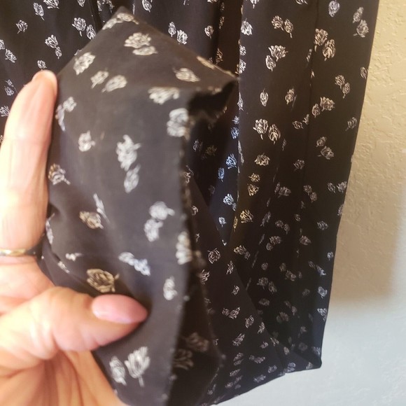 EXPRESS Women's Strapless Black White Floral Drawstring Waist Jumper Size XS - Picture 8 of 10